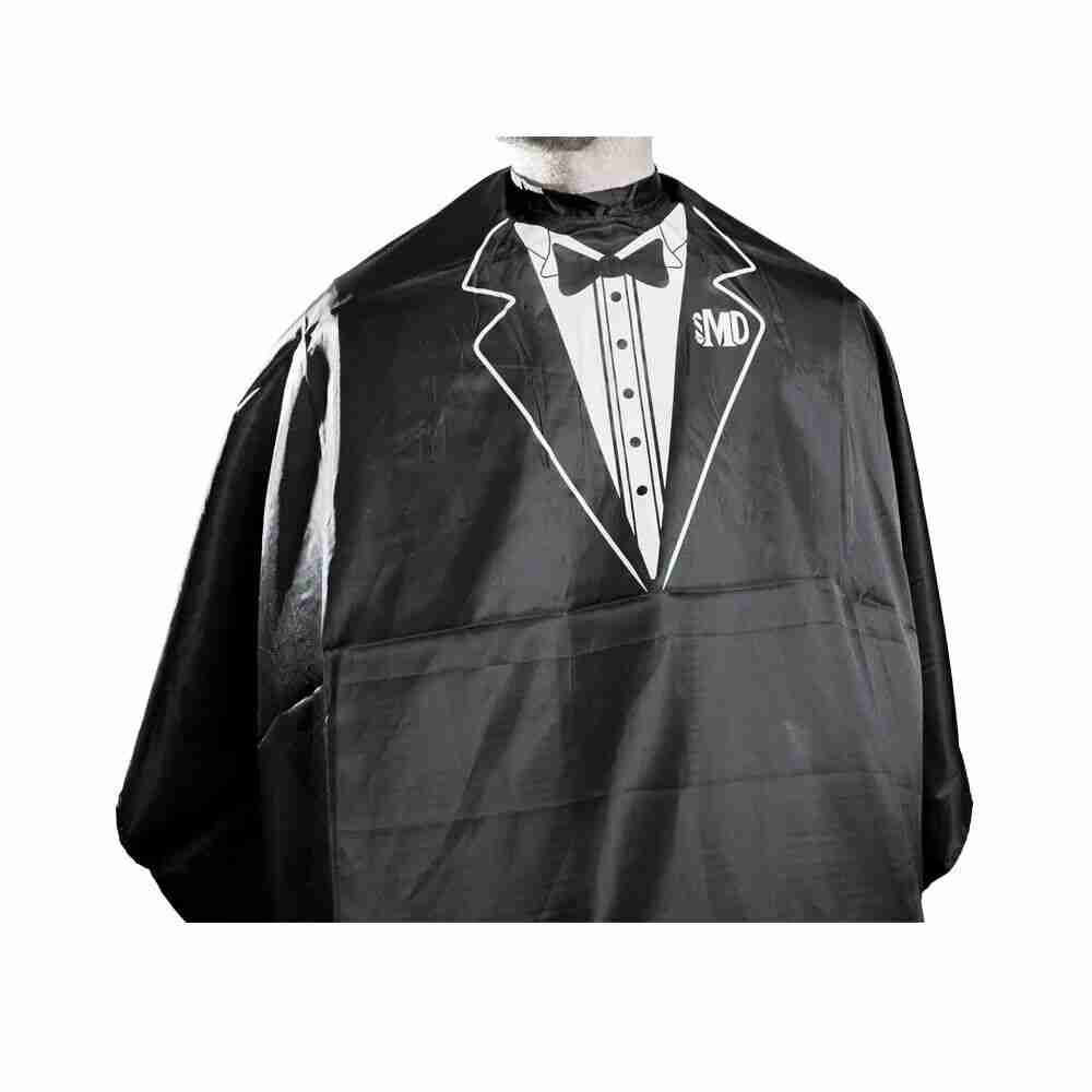 MD Tuxedo Cape for Barbers and Stylists (Black/White) NEW