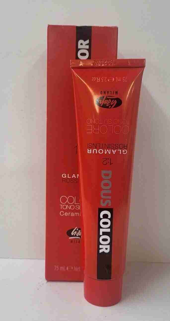 LISAP MILANO Dous Color Glamour Rossintensi Tone on Tone Hair Color ~ 2.5 oz.