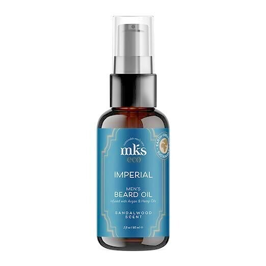 Marrakesh MKS eco IMPERIAL MEN'S BEARD OIL  Sandalwood Scent  2 fl.  oz. / 60 mL