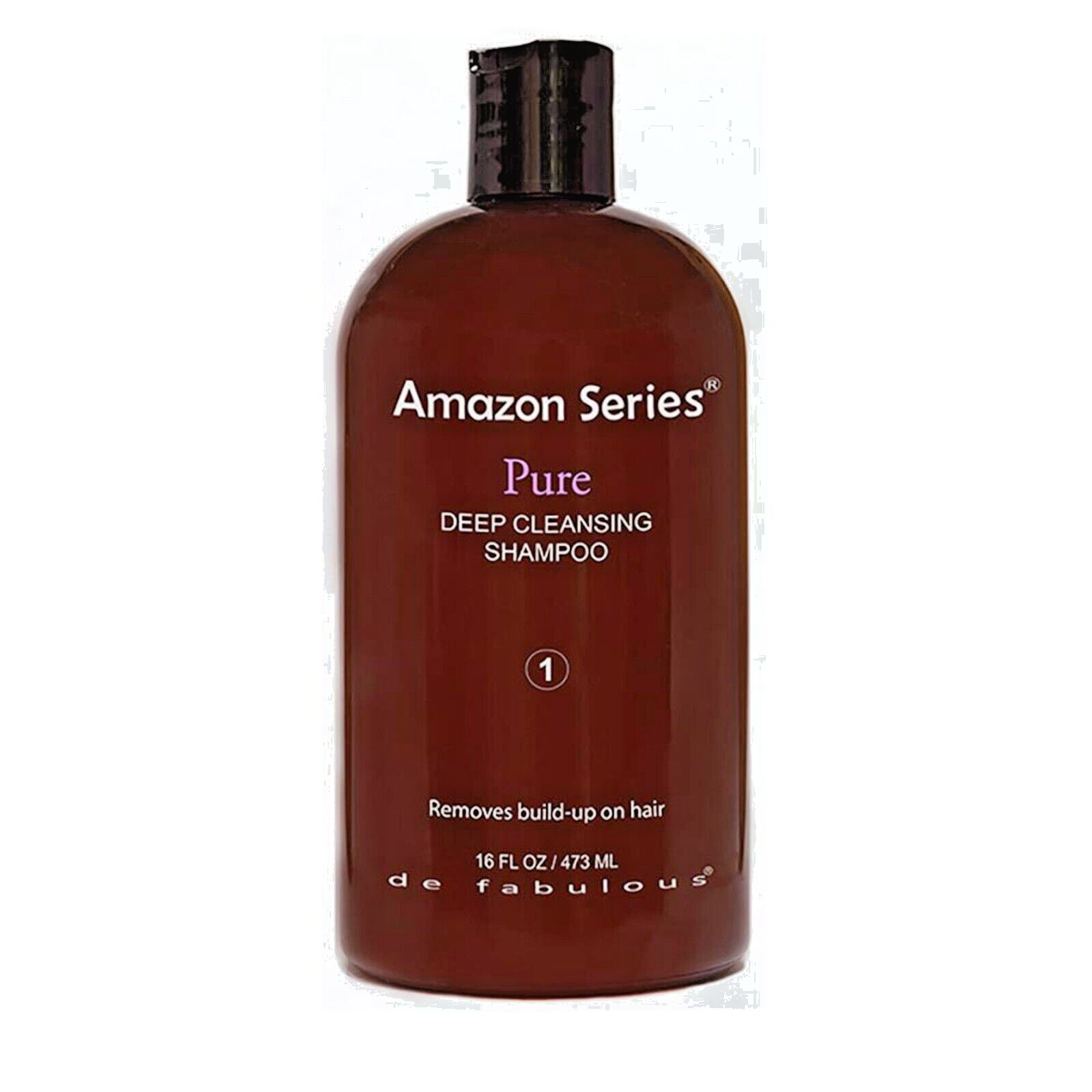 De Fabulous Amazon Series PURE DEEP CLEANSING SHAMPOO Removes Build-Up ~16 fl oz