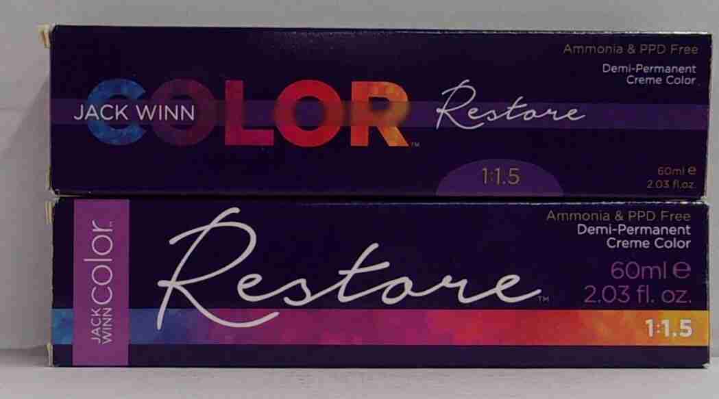 JACK WINN COLOR RESTORE Demi-Permanent Hair Color ~ Ammonia & PPD Free ~ 2.0 oz.