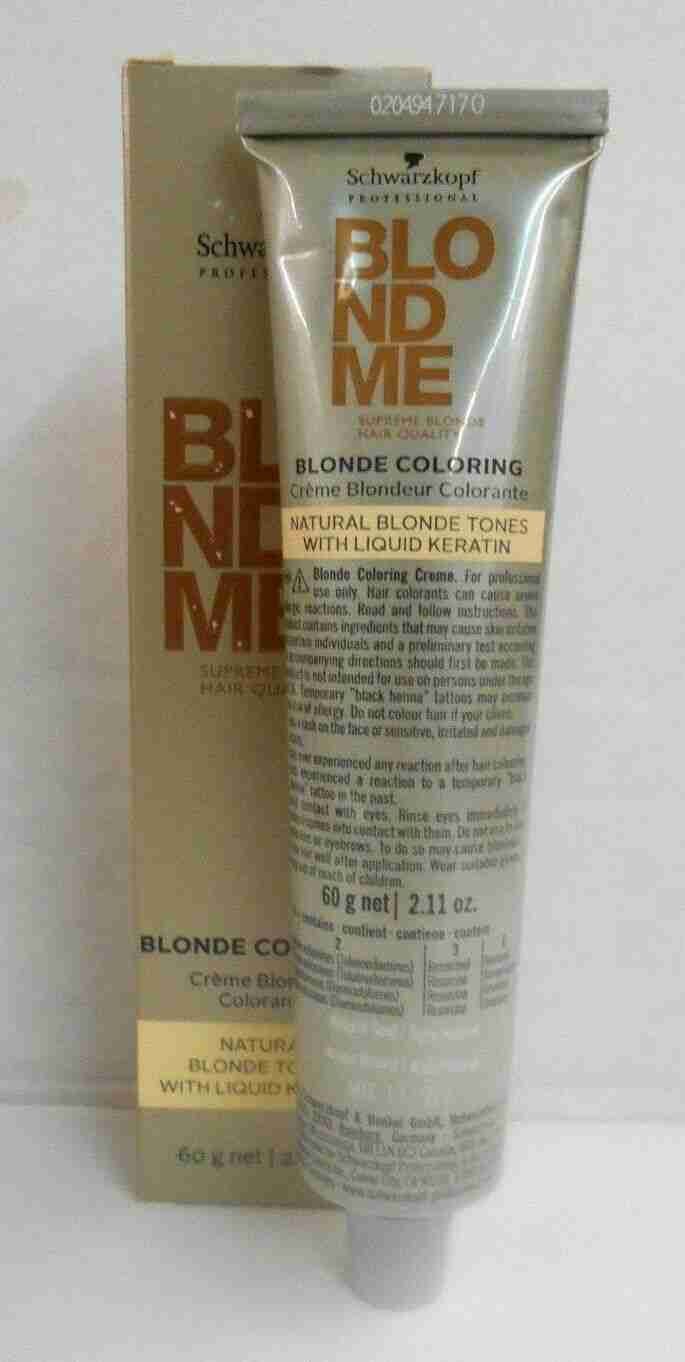 SCHWARZKOPF BLOND ME COLORING Hair Color with Liquid Keratin ~ 2.11 fl. oz.!!