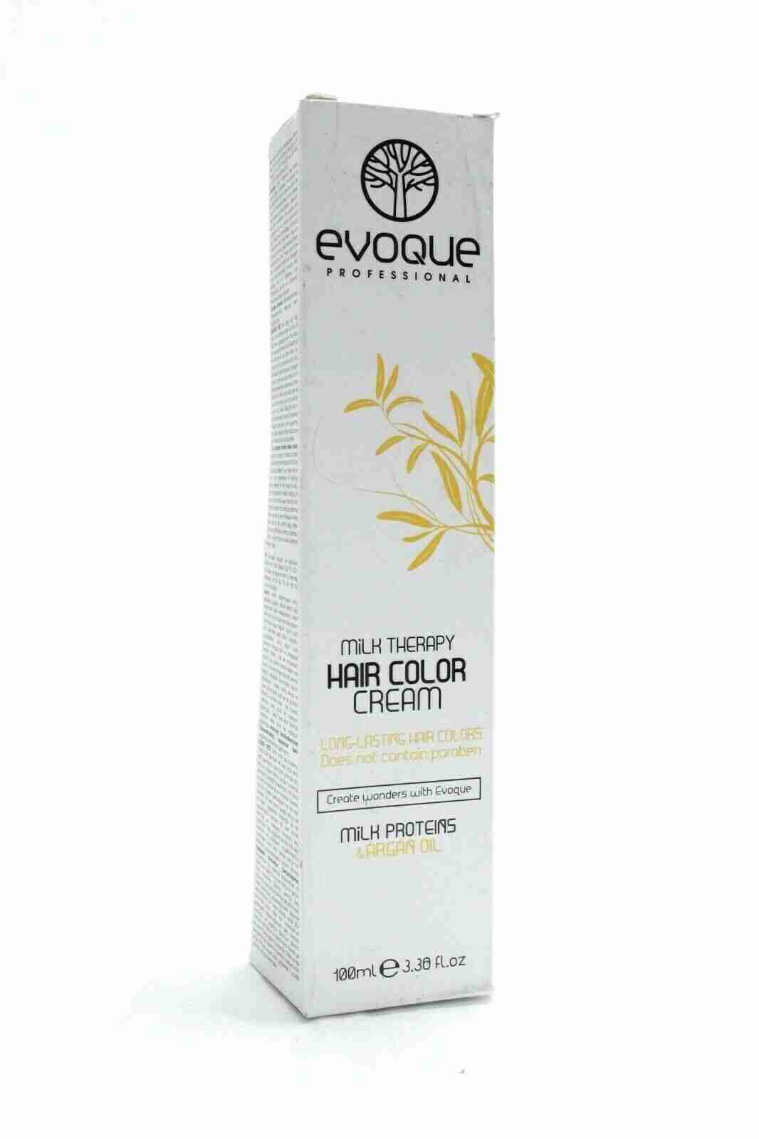EVOQUE Milk Therapy Professional Parafen Free Hair Color Cream ~ 3.4 fl. oz.