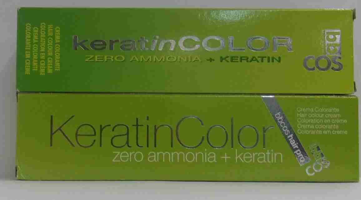 bbCOS KERATIN COLOR Professional Hair Color Cream With Zero Ammonia ~ 3.4 oz.!!