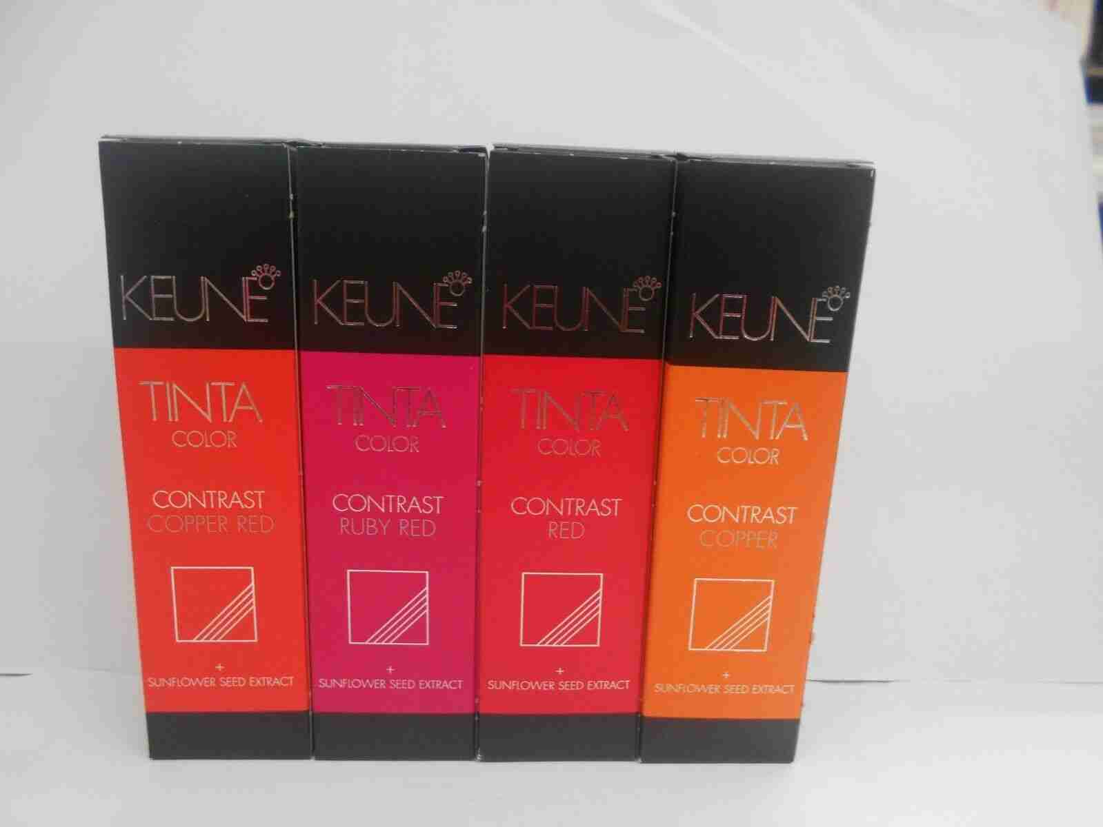 KEUNE TINTA COLOR CONTRAST Hair Color With Sunflower Seed Extract ~ 3.5 fl. oz!!