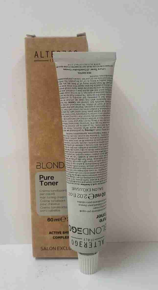 ALTER EGO Blondego Pure Toner~ Active Shine Complex ~ 2.02 fl. oz. Tube