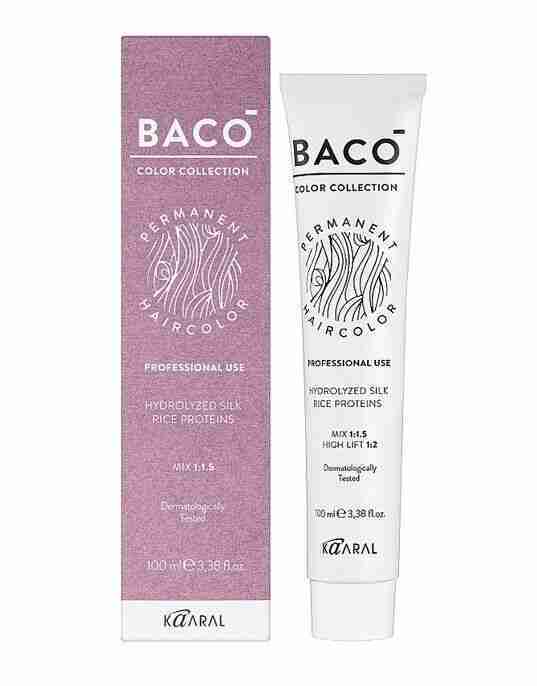 New Kaaral BACO' Hydrolyzed Silk Rice Proteins Permanent Hair Color ~3,38 fl. oz