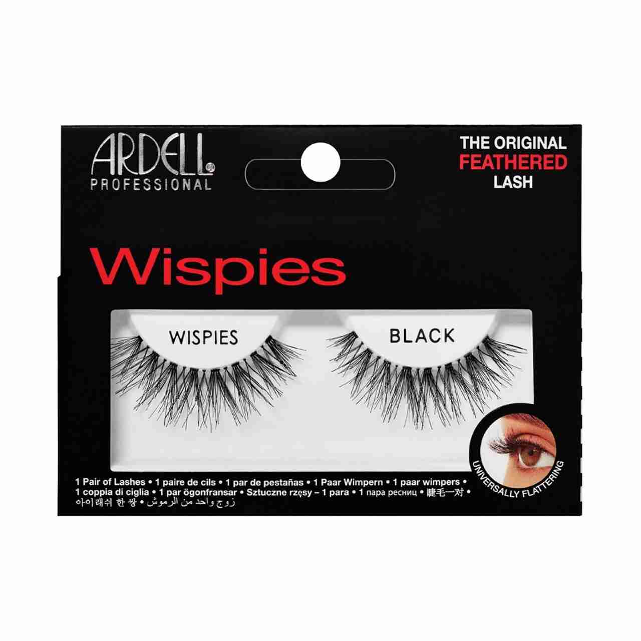 Lot of 2 Pkts ~ ARDELL WISPIES Original Feathered LASHES 100% Human Hair