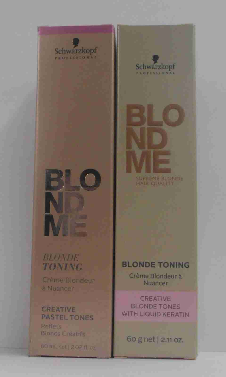 SCHWARZKOPF BLOND ME Blonde TONING Hair Color  (ICE) ~2.11 oz.~ CASE of 60 Tubes