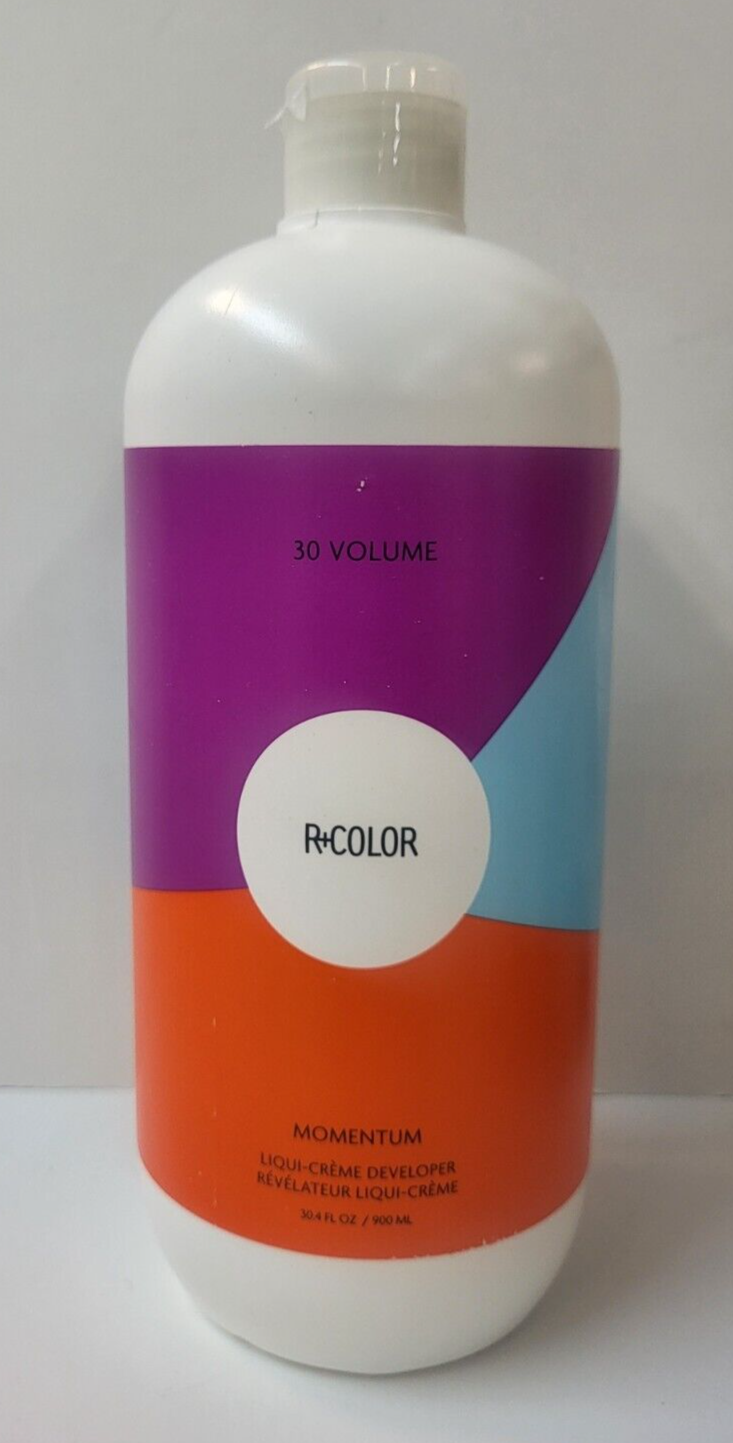 R+COLOR MOMENTUM 30 VOLUME ~ LIQUI-CREME DEVELOPER ~ 30.4 fl. oz.  Bottle