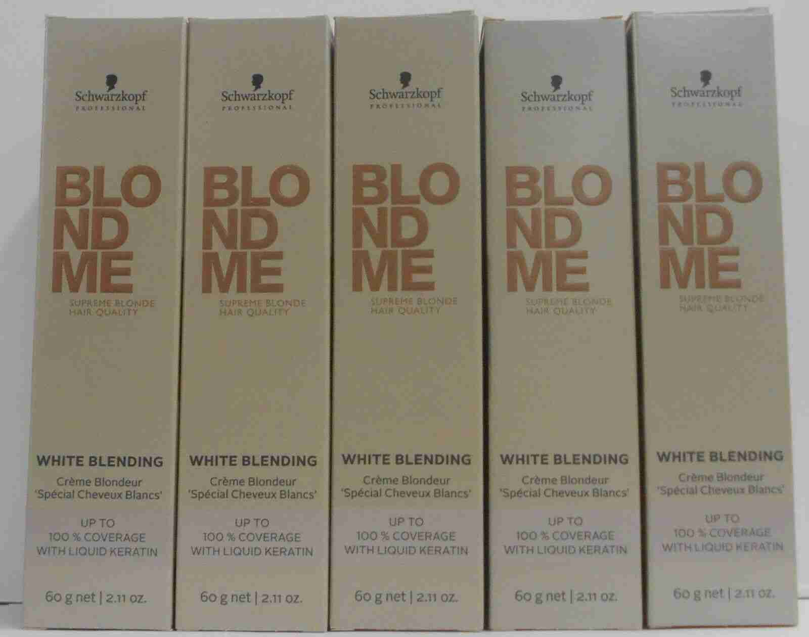 Schwarzkopf BLOND ME WHTE BLENDING Hair Color 2.11 fl. oz. ~ (10 Tubes CARAMEL)