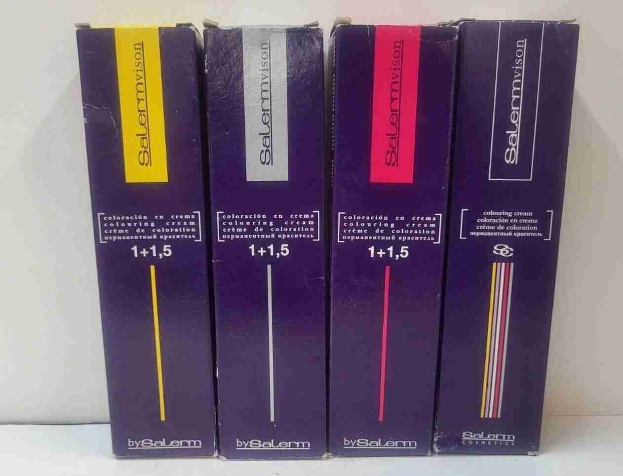 SALERMVISION PERMANENT CREAM HAIR COLOR ~ 2.3 oz. 65 g Tube