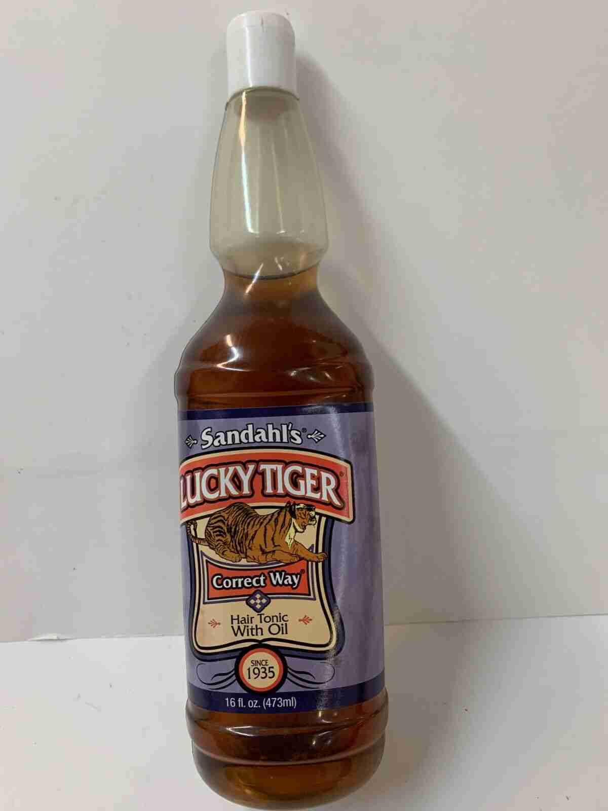 Lucky Tiger Correct Way Hair Tonic with Oil, 16 Fluid Ounce(Original)