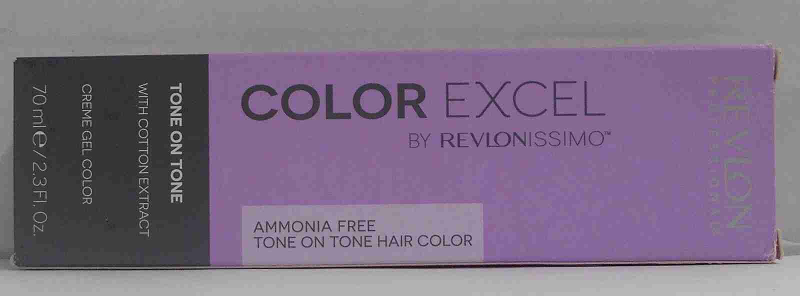 Revlon Revlonissimo EXCEL TONE ON TONE Ammonia Free Creme Gel Hair Color ~ 70 ml