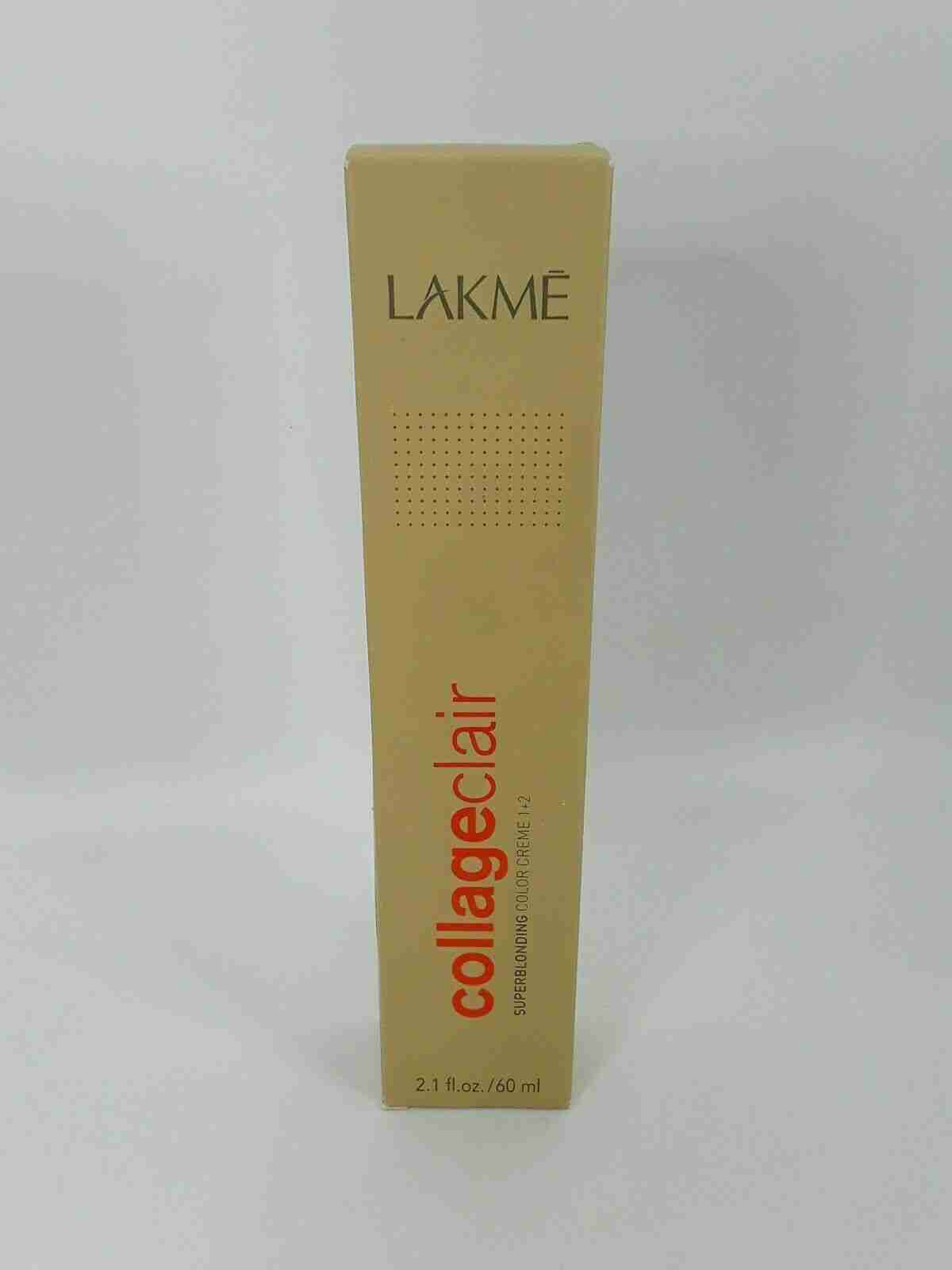 LAKME COLLAGE CLAIR (EXPIRED) SuperBlonding Creme Hair Color ~ 2.1 fl. oz.!!