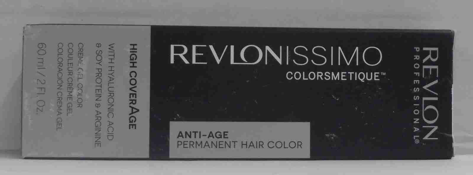 REVLON Revlonissimo ANTI-AGE COLORSMETIQUE Permanent Creme Gel Color ~ 2 fl. oz.