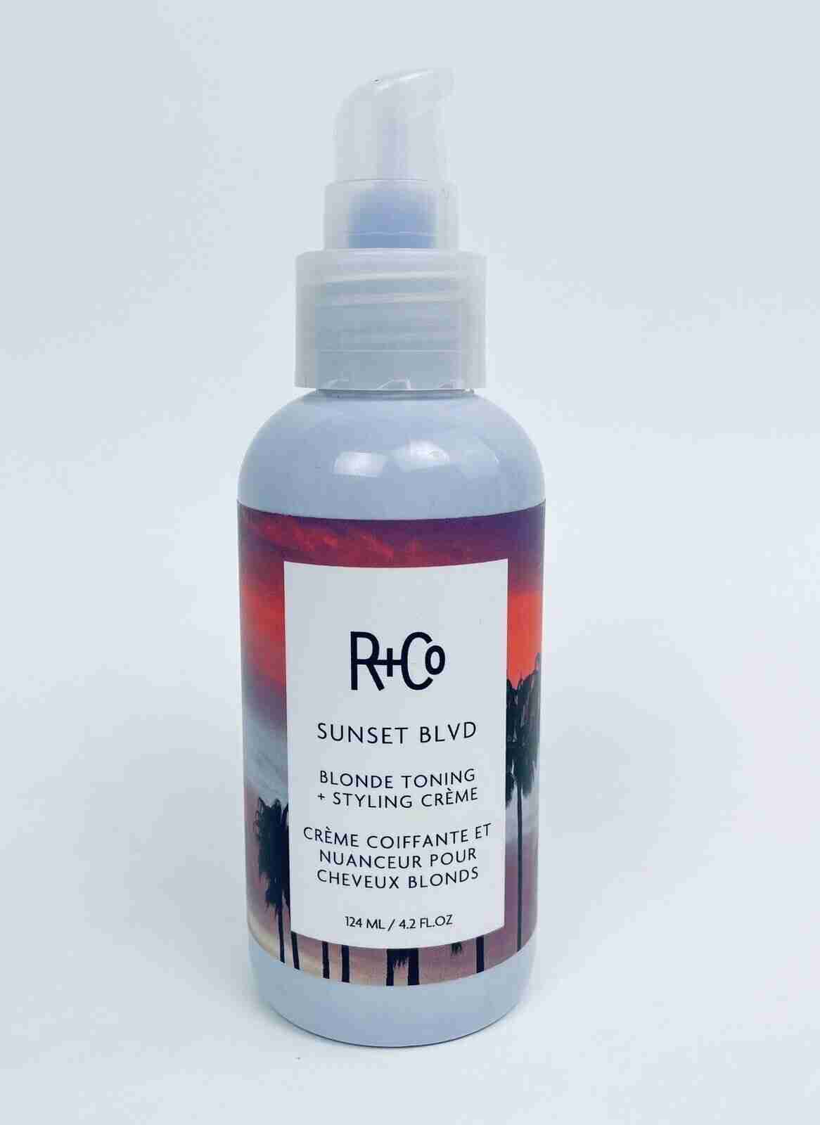 R+CO SUNSET BLVD Blonde Toning Styling Creme ~ Vegan ~ Gluten Free ~ 4.2 fl. oz.