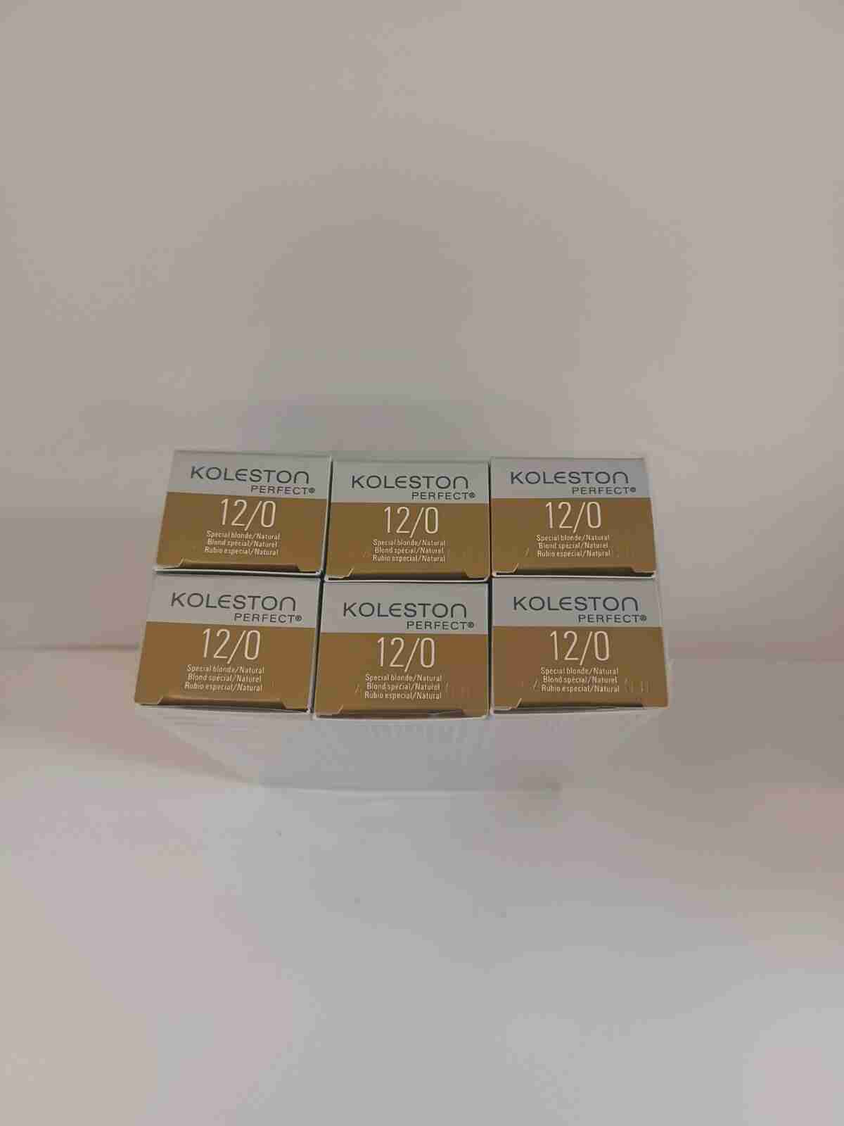 Wella KOLESTON Perfect SPECIAL BLONDE Hair Color (12/0)~ Lot of 6 Tubes ~2 oz.!!