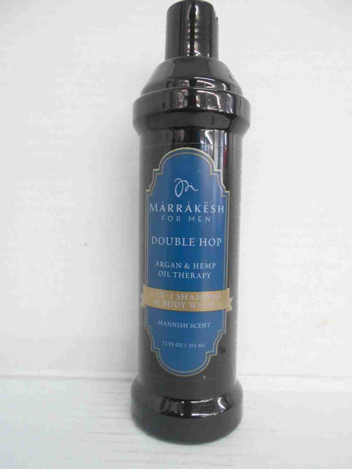 Marrakesh Men MKS DOUBLE HOP 2-in-1 SHAMPOO & Body Wash Sandalwood Scent  10 oz.