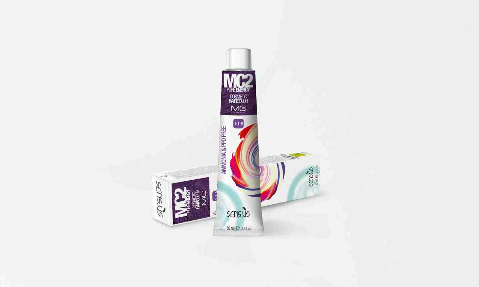 SENS.US MC2 PURE ENERGY Cosmetic Hair Color Ammonia & PPD Free ~2.1 fl. oz.!!