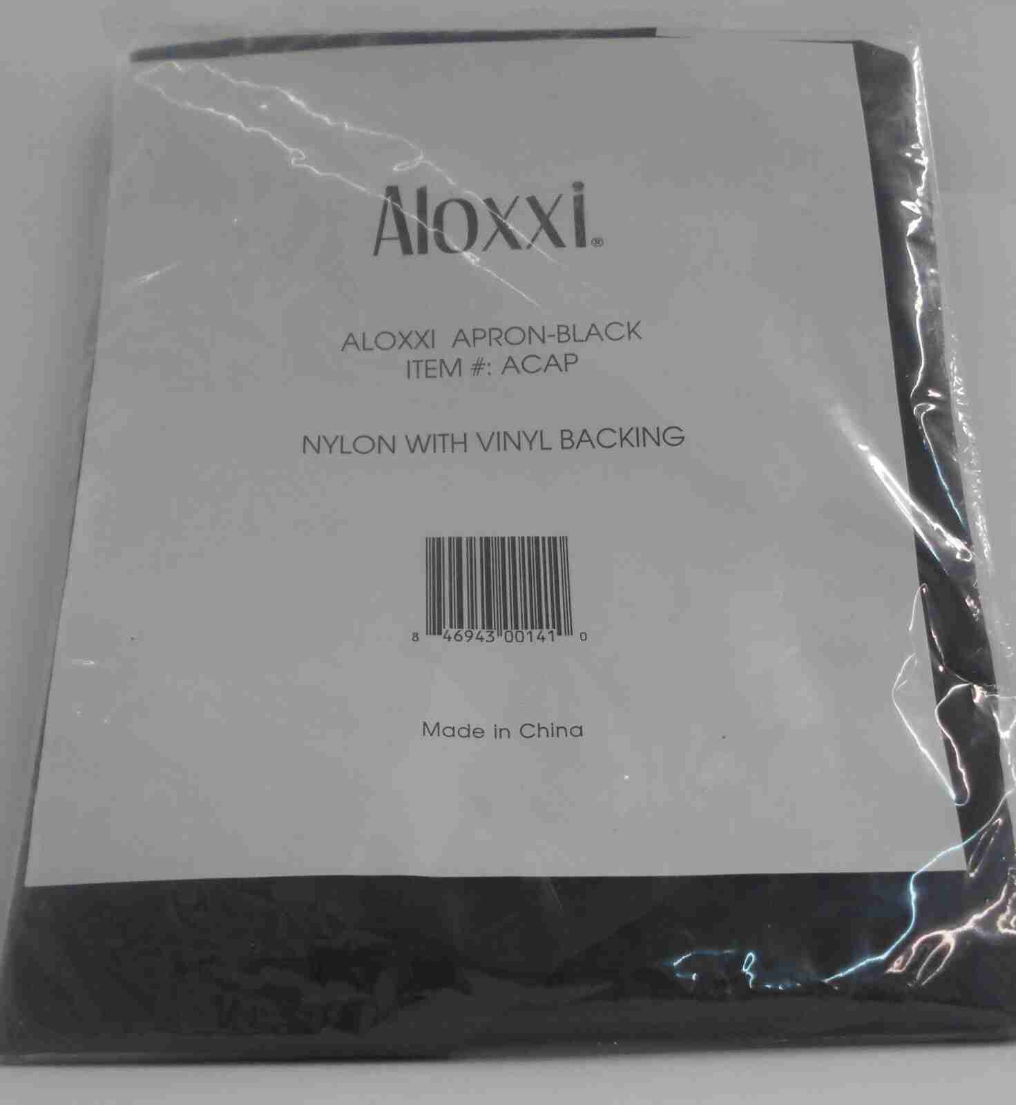 ALOXXI Professional Black COLORIST / STYLIST APRON (Nylon / Vinyl Backing) #ACAP