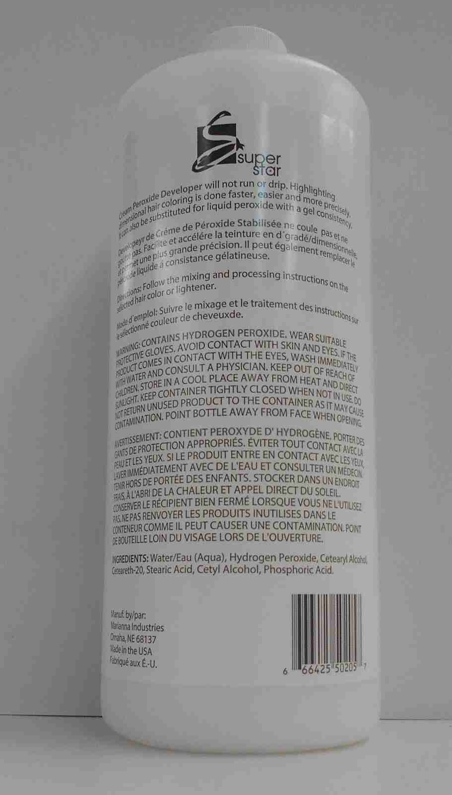 Marianna SUPER STAR 20 Volume Professional CLEAR Developer ~ 8 or 32 fl. oz.