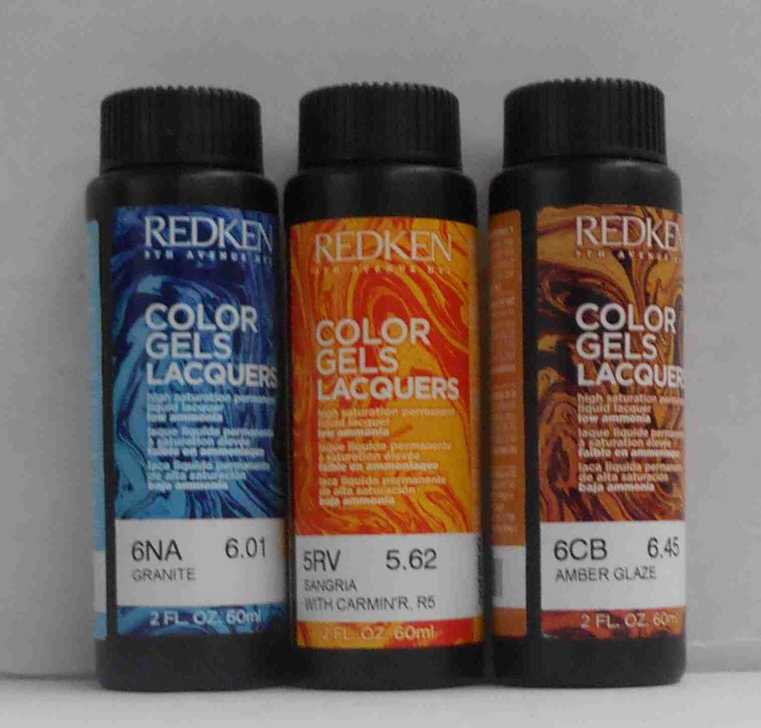 REDKEN 5TH Avenue NYC No Ammonia COLOR GELS LACQUERS Hair Color ~ 2 fl. oz.