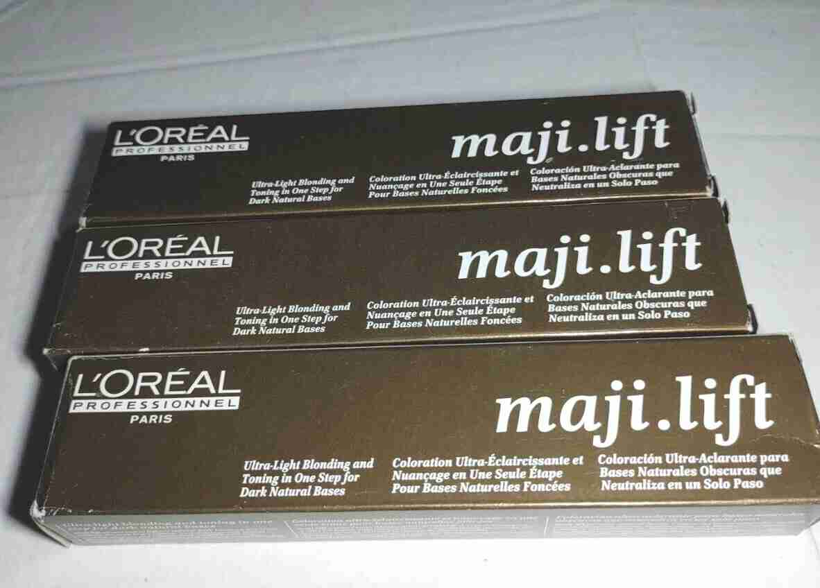 Lot of 3 ~ ORIGINAL Loreal MAJILIFT Ultra-Light Blonding & Toning Color~ 1.7 oz.