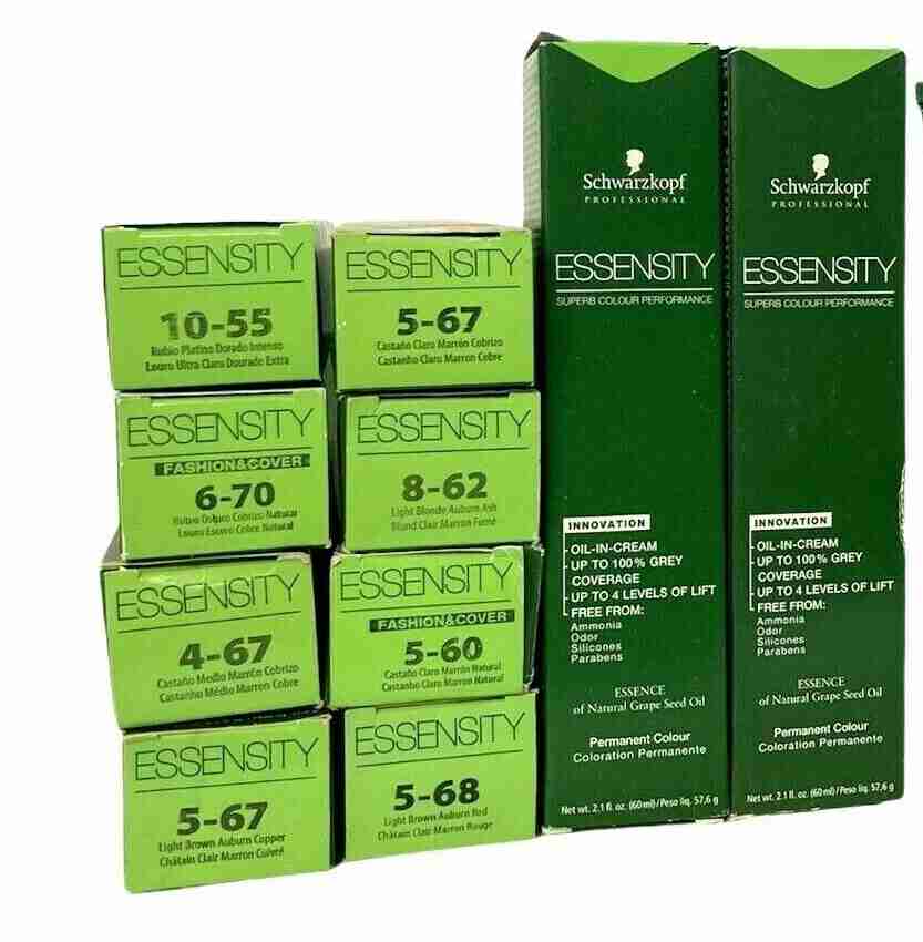 ORIGINAL PKG Schwarzkopf ESSENSITY Permanent Hair Color 2 oz.~ BUY 4; GET 2 FREE