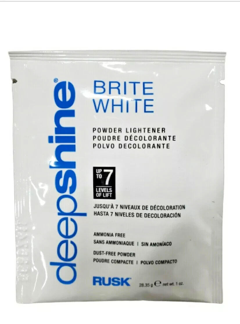 (Lot of 3 Pkts) RUSK BRITE WHITE Ammonia Free Powder LIGHTENER ~ 1.76 oz.