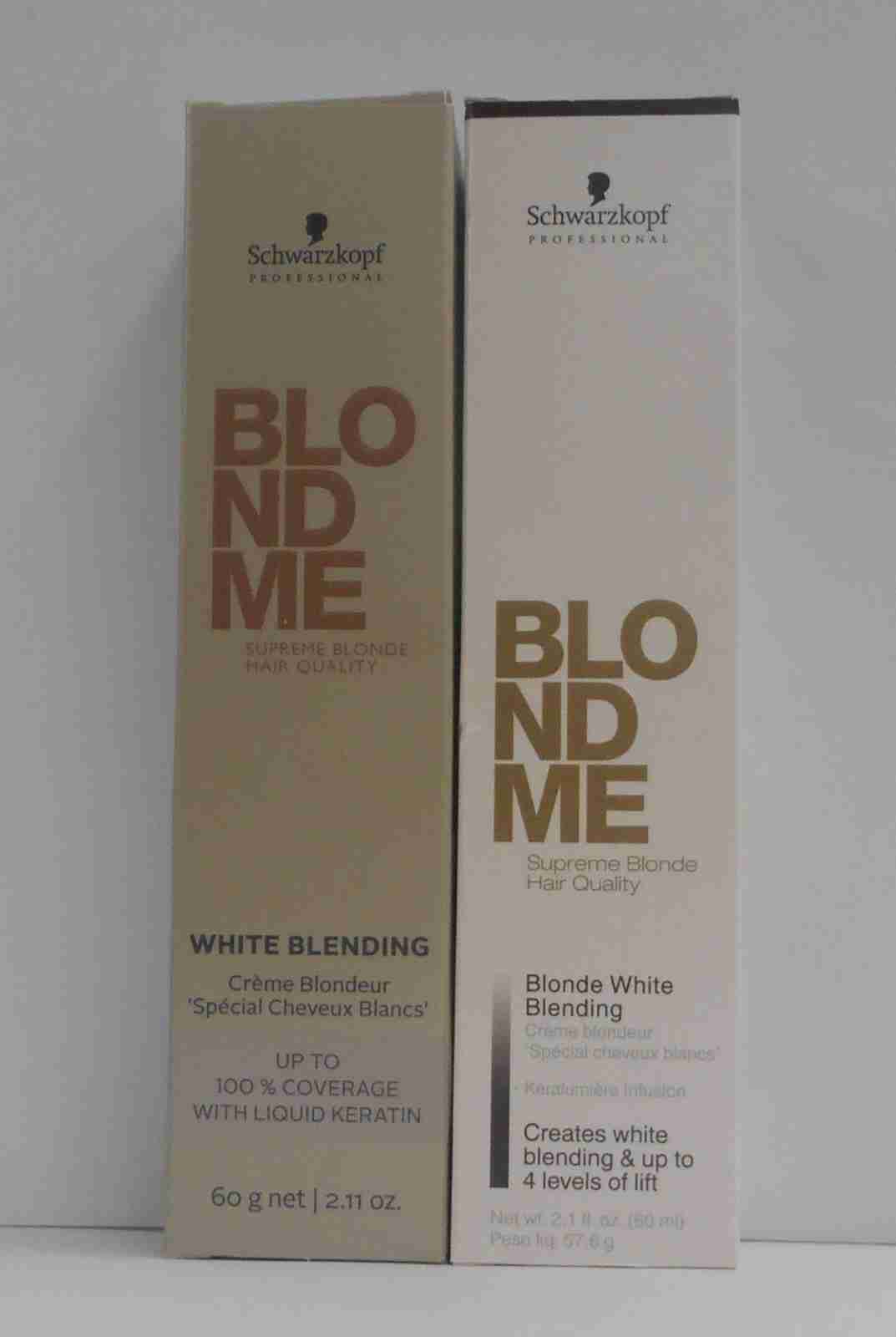 SCHWARZKOPF BLOND ME Blonde WHTE BLENDING Hair Color with Keratin ~ 2.11 fl. oz.
