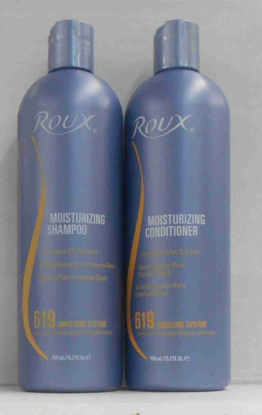 ROUX 619 Moisturizing Shampoo & Conditioner DUO SET For Dry Hair ~ 15.2 fl. oz.
