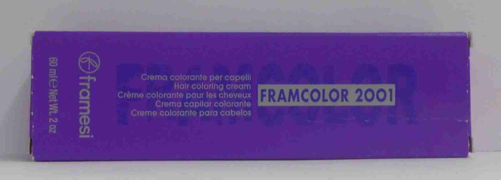 FRAMESI Framcolor 2001 L & S Permanent Hair Color Creme ~ 2 fl. oz. (Purple Box)