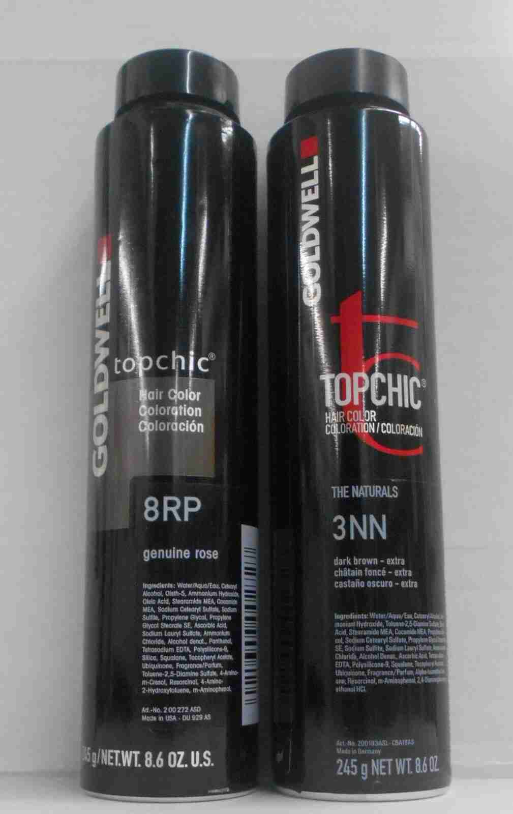 Goldwell TOPCHIC Professional Hair Color Canister (CAN) 8.6 oz.~ Levels 7 and UP