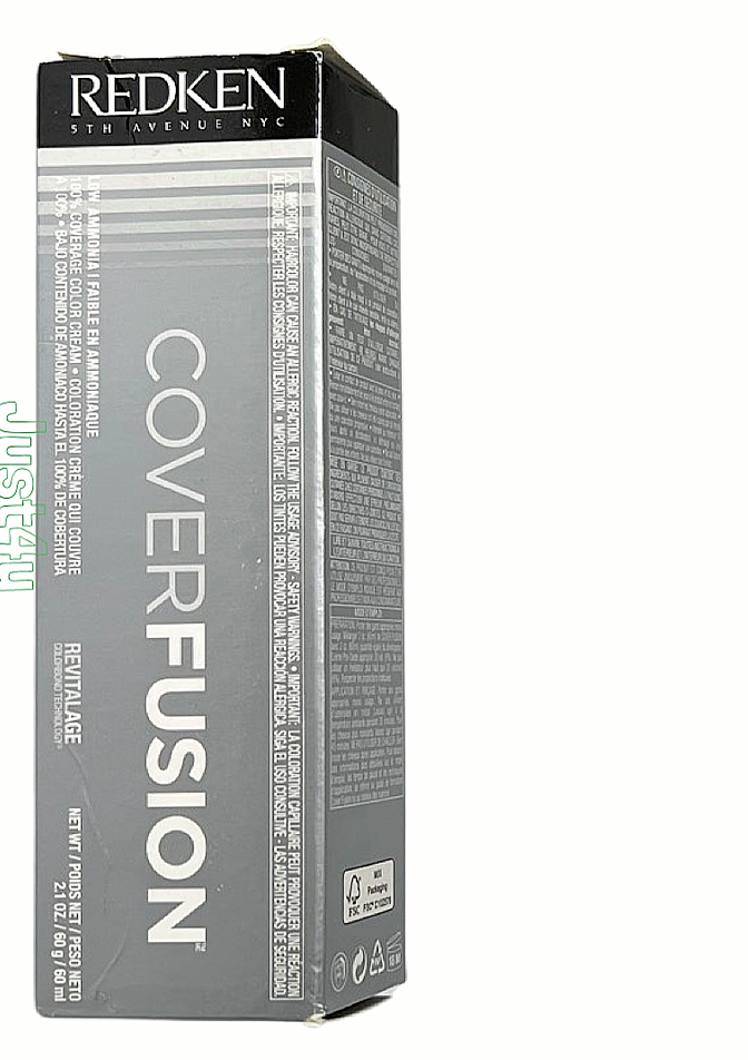 REDKEN Color Fusion COVER FUSION Hair Color Cream (Grey / White Box) ~ 2.1 fl oz