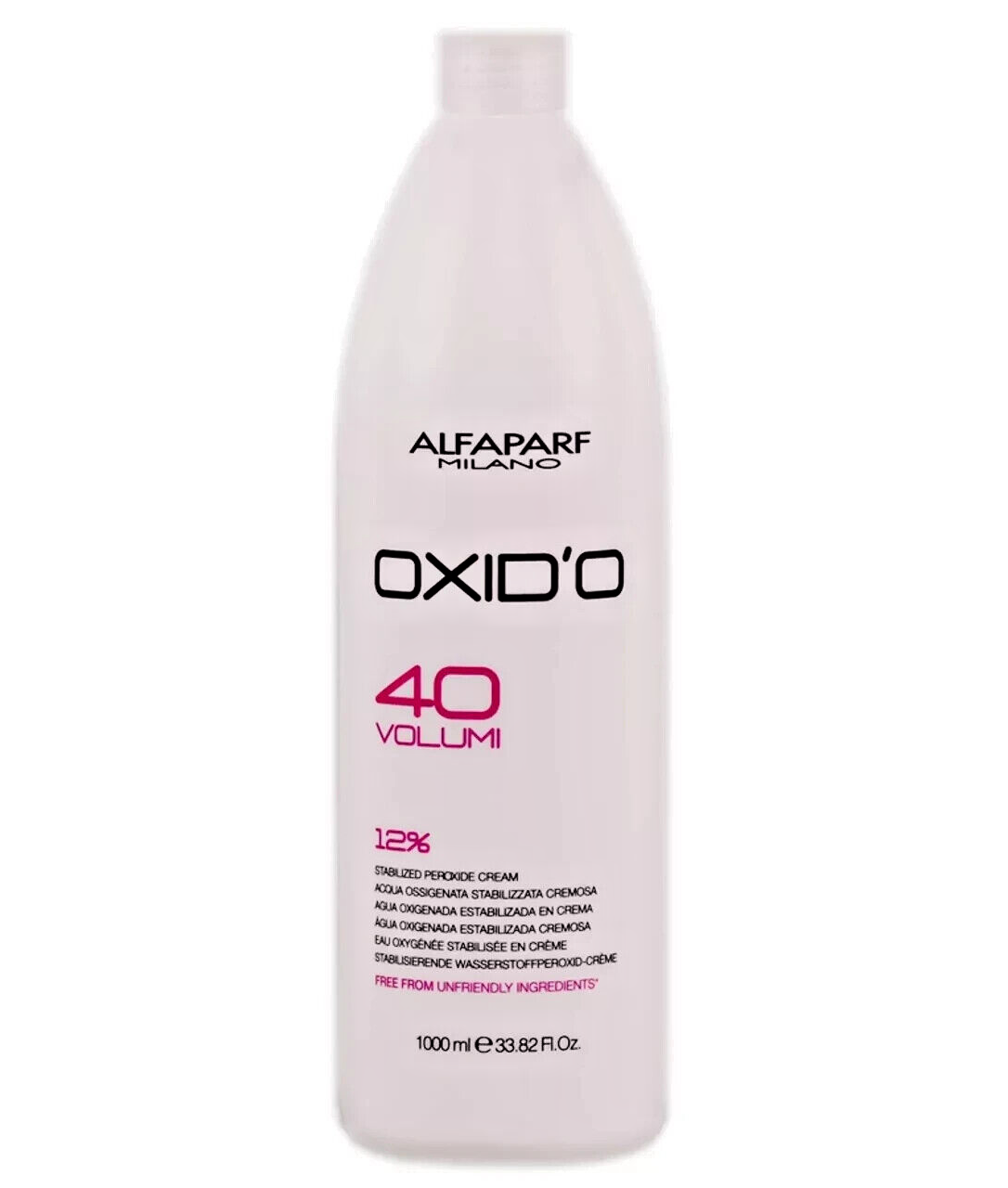 AlfaParf OXID'O 12%/40 VOLUMENES Stabilized Peroxide Cream Developer 33.8fl.oz.