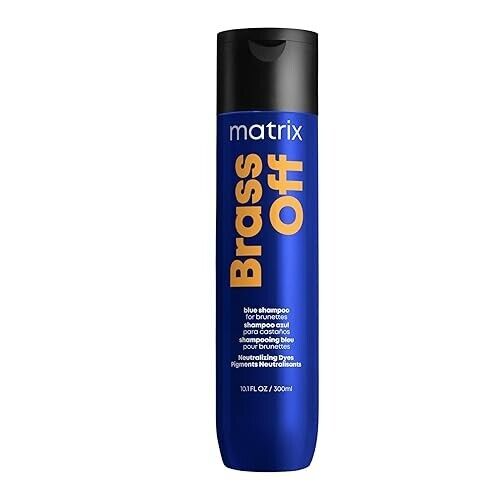 MATRIX BRASS OFF Blue Shampoo for Brunettes Neutralizes Dyes ~ 10.1 fl. oz.