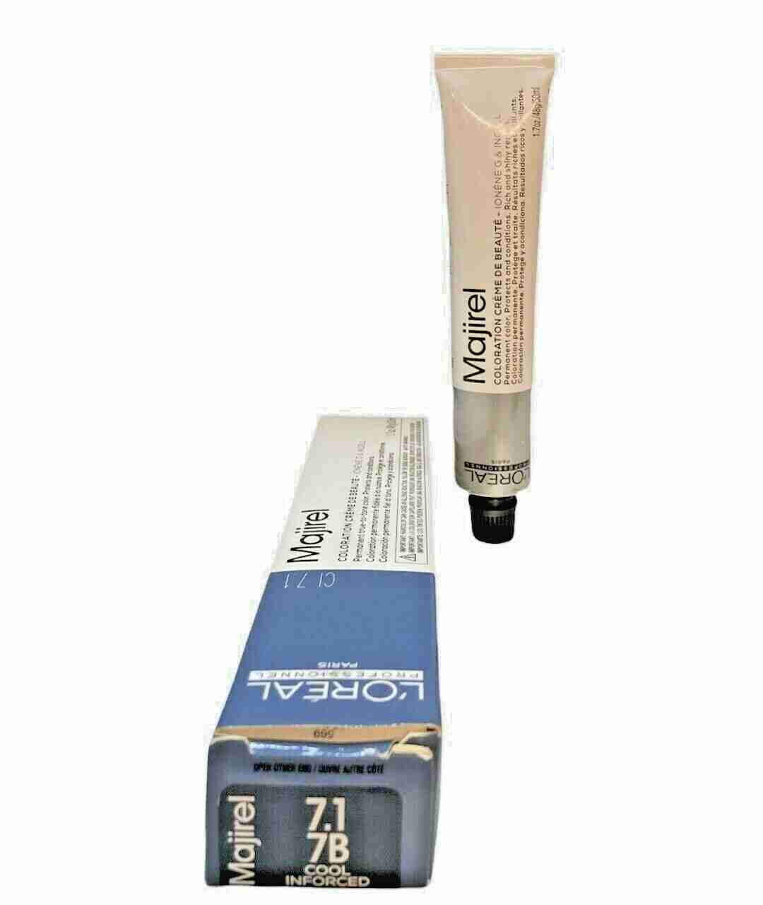 Loreal MAJIREL COOL INFORCED  Permanent True-to-Tone Hair Color ~ 1.7 fl. oz.