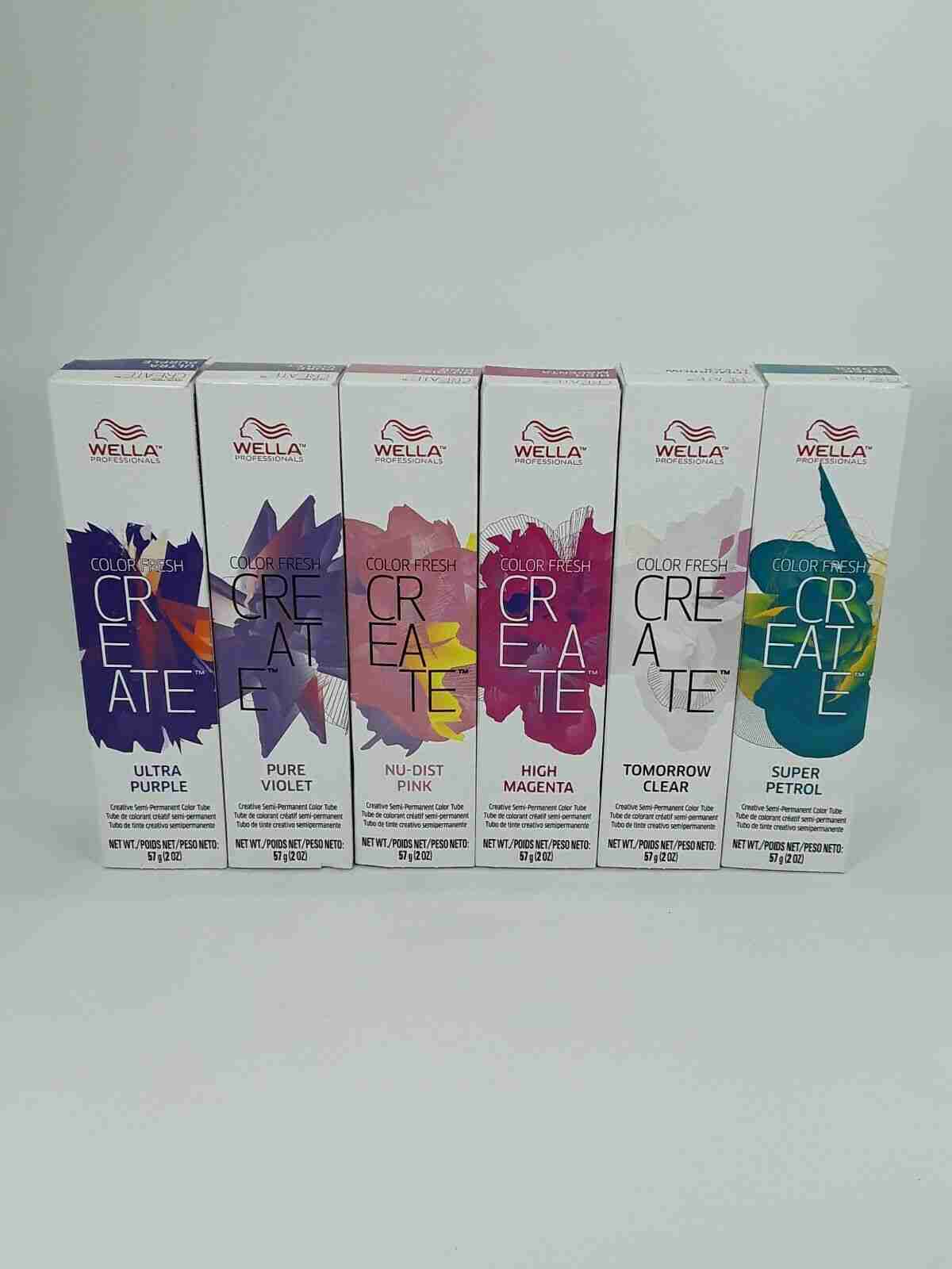 WELLA COLOR FRESH CREATE Demi-Permanent Hair Color Cream Tube~ 2 fl. oz. / 60 ml