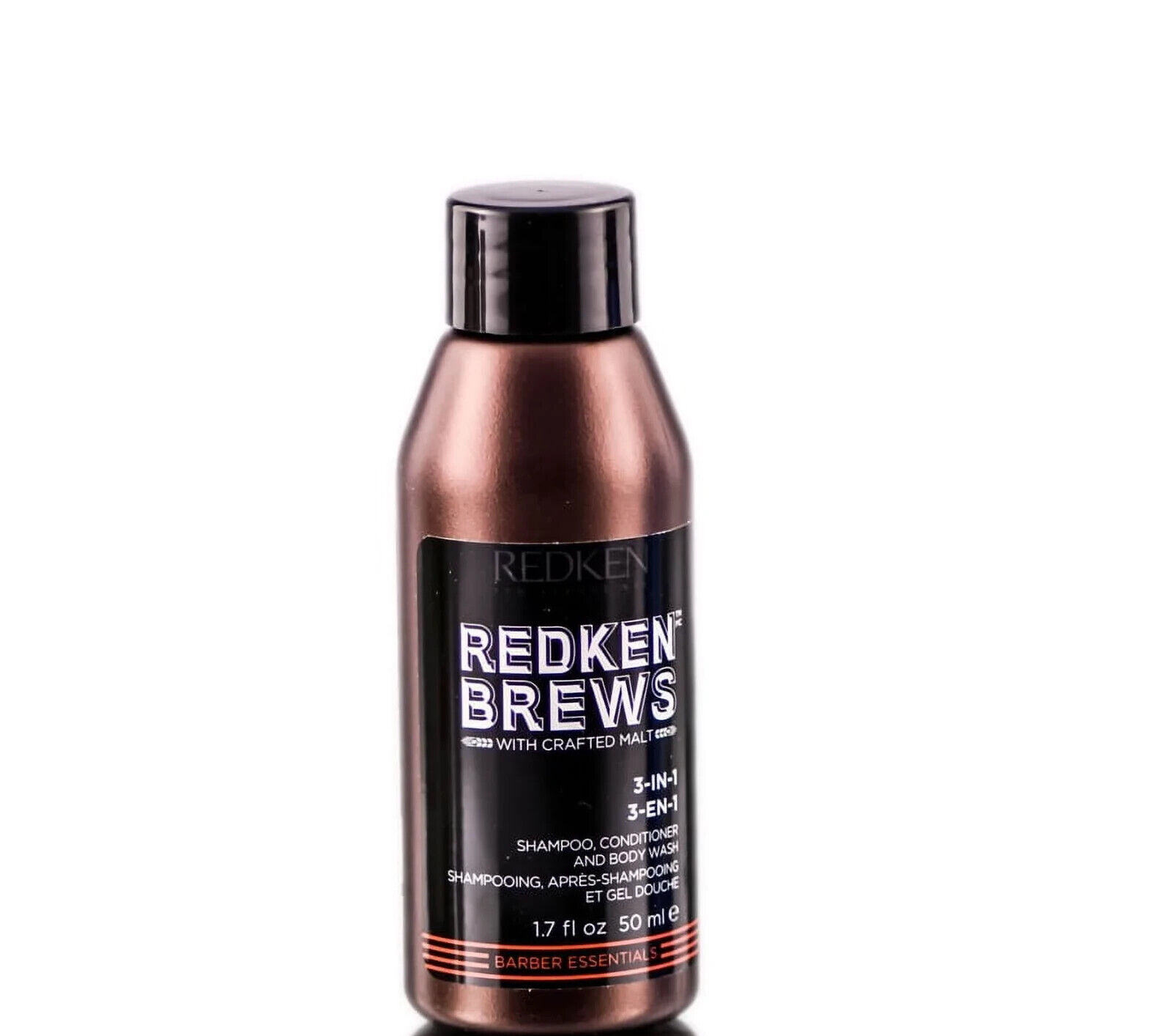 REDKEN BREWS 3-IN-1 SHAMPOO, CONDITIONER, BODY WASH ~ 1.7 oz.