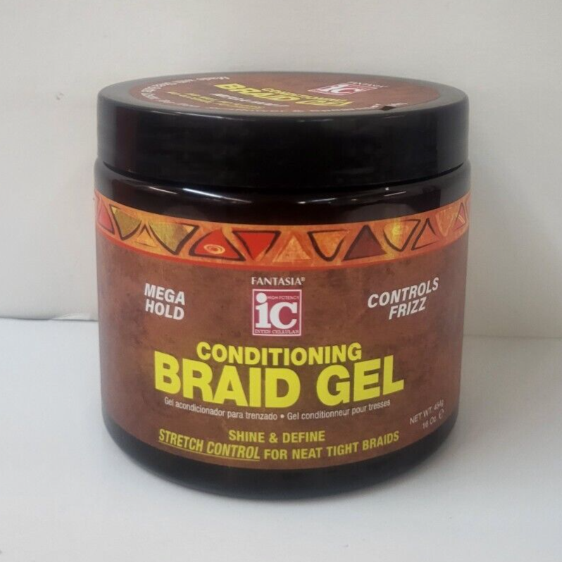 FANTASIA ic INTER CELLULAR Conditioning Braid Gel Controls Frizz ~ 16 fl. oz.