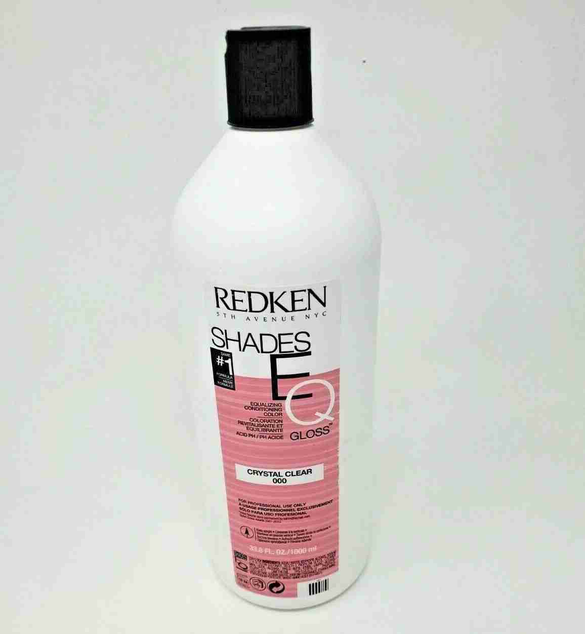 Redken SHADES EQ CRYSTAL CLEAR 000 Conditioning Hair Color Gloss  33.8 fl oz