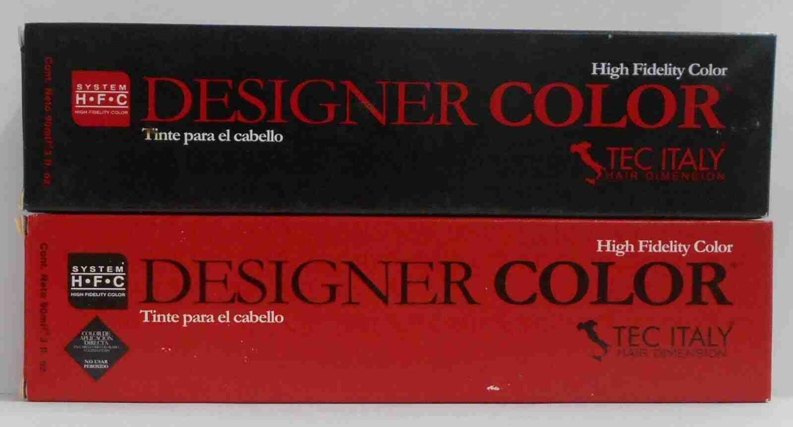 TEC ITALY HFC High Fidelity System DESIGNER COLOR Professional Hair Color ~ 3 oz