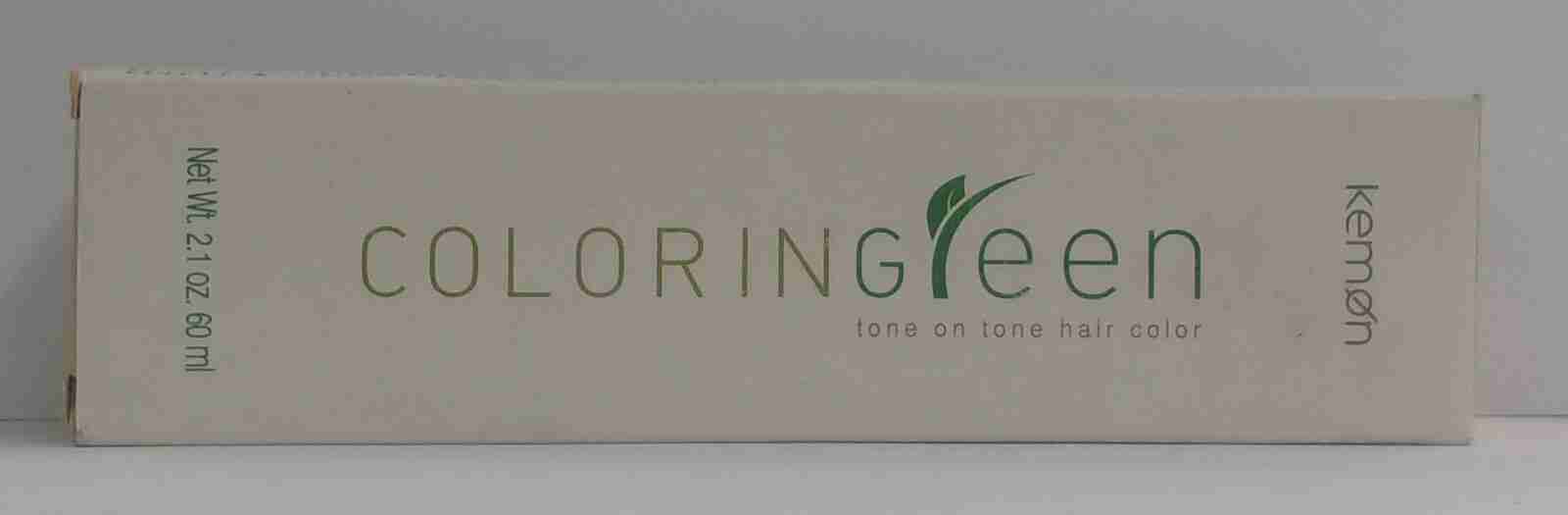 KEMON COLORING GREEN Ammonia & PPD Free Tone On Tone Hair Color ~ 2.1 oz.