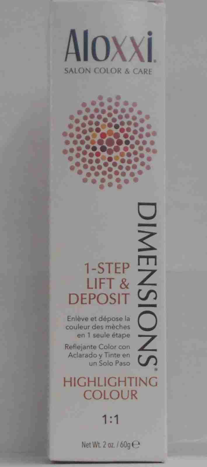 ALOXXI DIMENSIONS 1 Step Lift & Deposit Highlighting Hair Color ~ 2 fl oz Tubes!