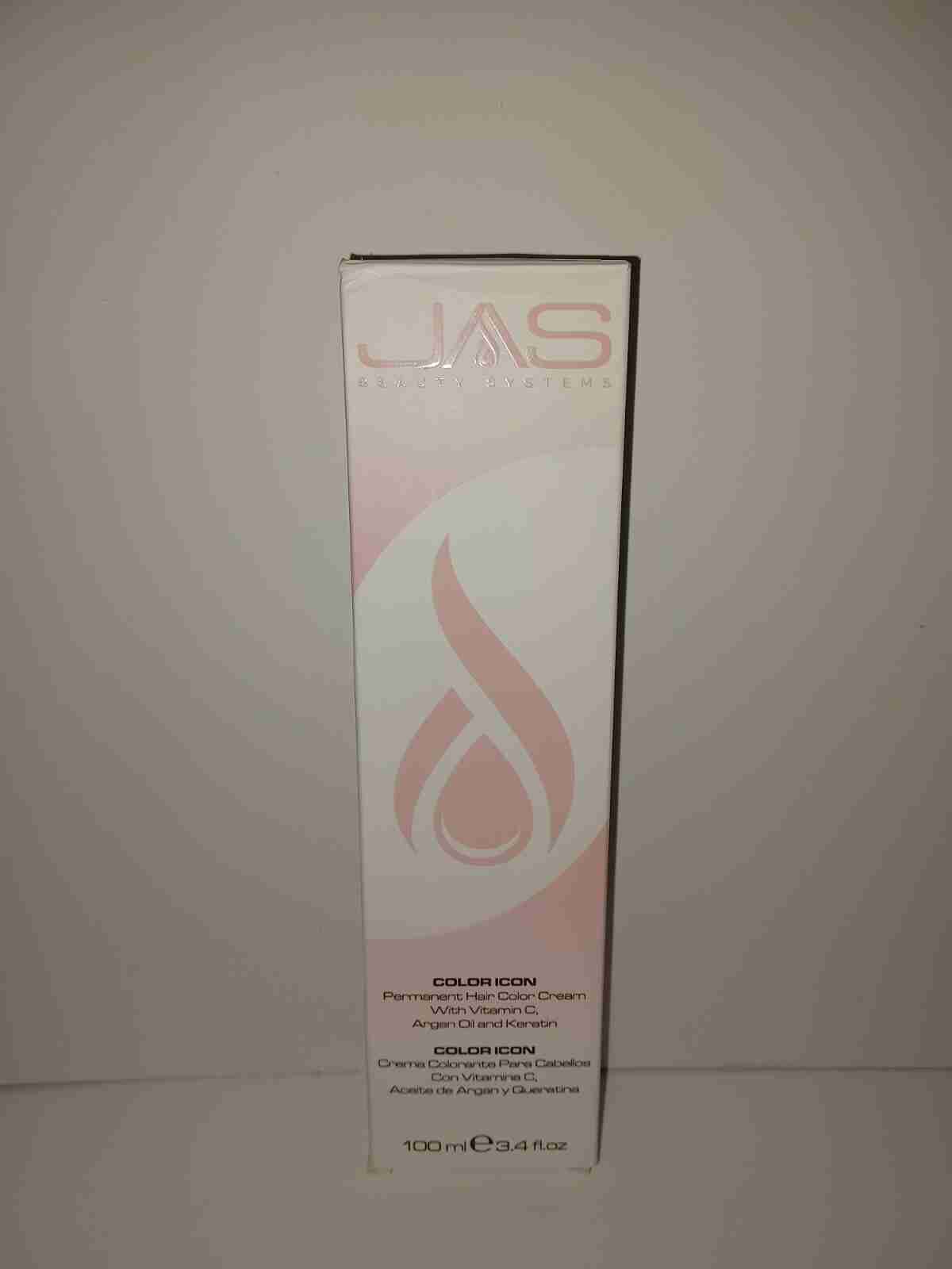 JAS Permanent Hair Color Cream with Argan Oil ~ 3.4 oz. ~ New Packing (Pink Box)