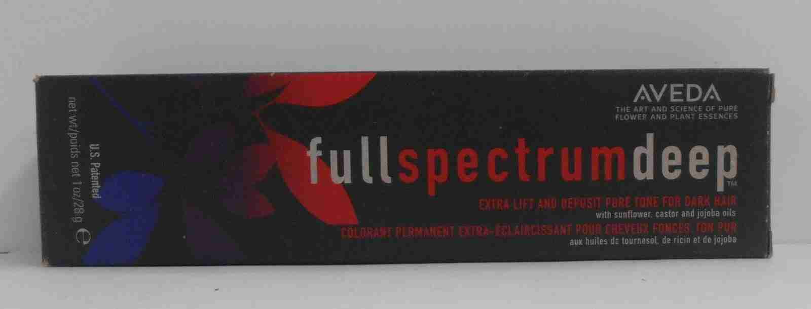 AVEDA Full Spectrum DEEP Extra Lift Deposit PURE TONE Hair Color 1 oz (Black Bx)