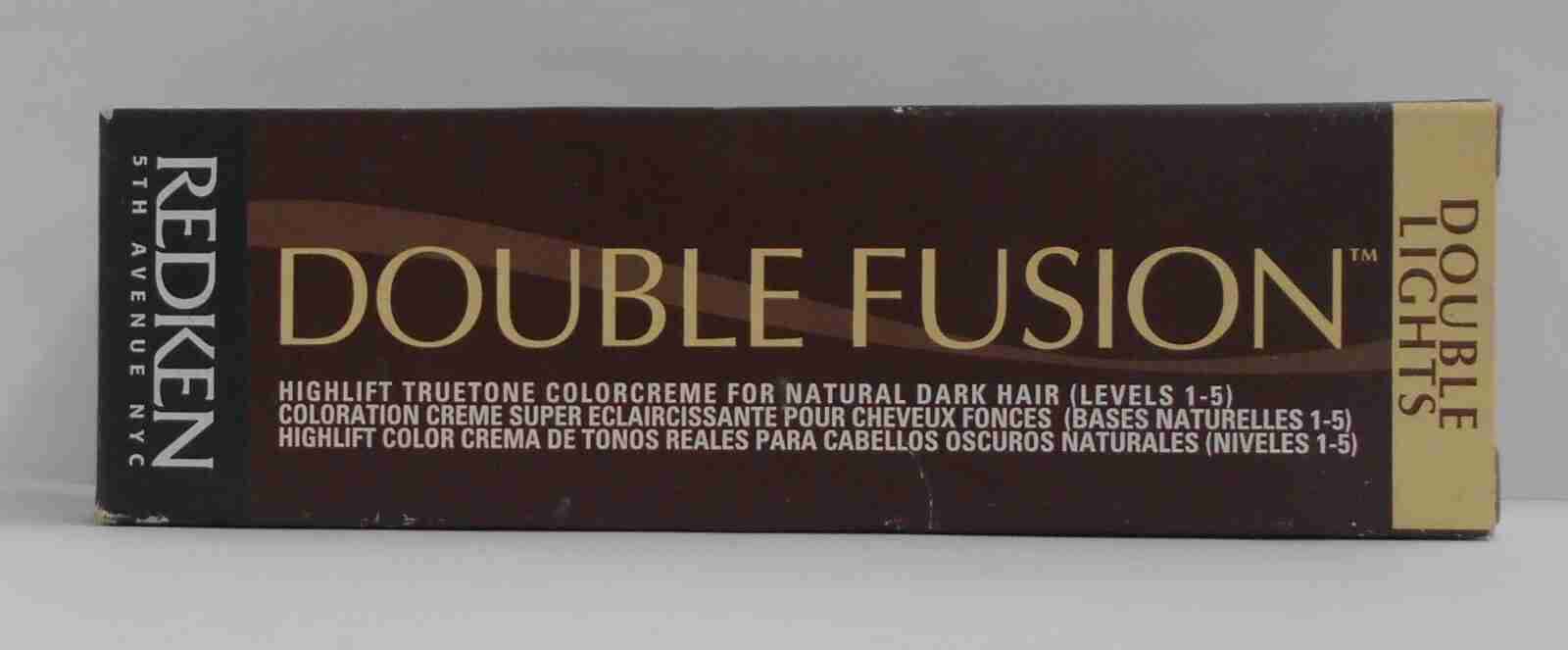 REDKEN Double Fusion DOUBLE LIGHTS High Lift Color For Natural Dark Hair ~ 2 oz.