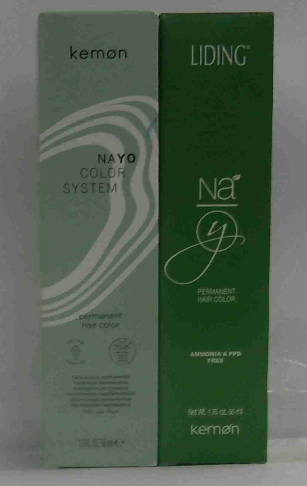 KEMON NAYO COLOR SYSTEM Ammonia & PPD Free Permanent Hair Color ~ 1.7 fl. oz.!!