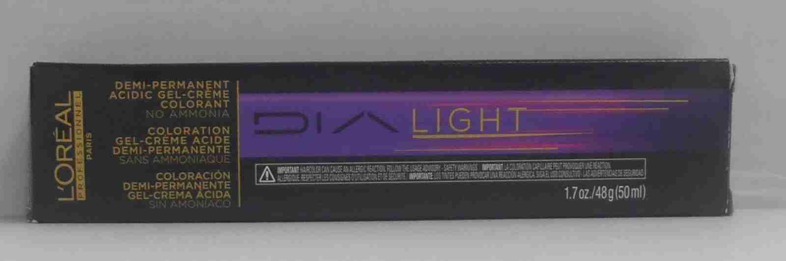 New Pkg LOREAL DIALIGHT Acidic Demi-Permanent Gel Hair Color (Black Box) 1.7 oz.